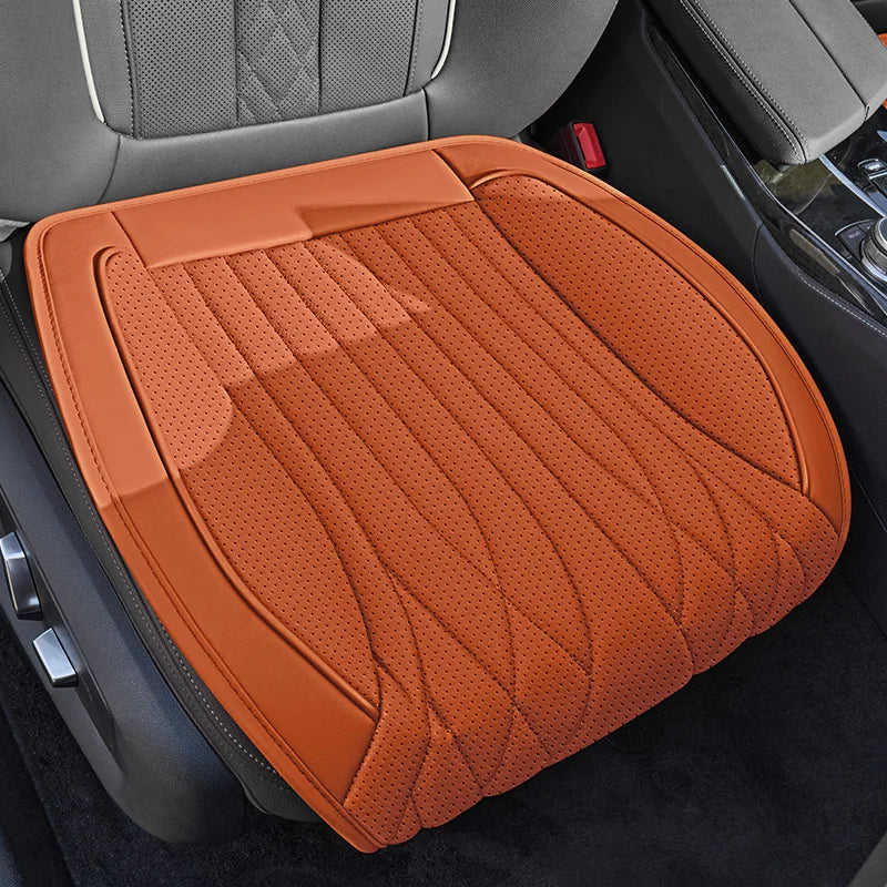 Universal Car Seat Cushion for the Front Row, Comfortable, Breathable, Wear-Resistant, Durable Nappa Leather Car Seat Cushion, Suitable for Various Seats in Multiple Settings, Available in 6 Color Options, a Must-Have Accesso