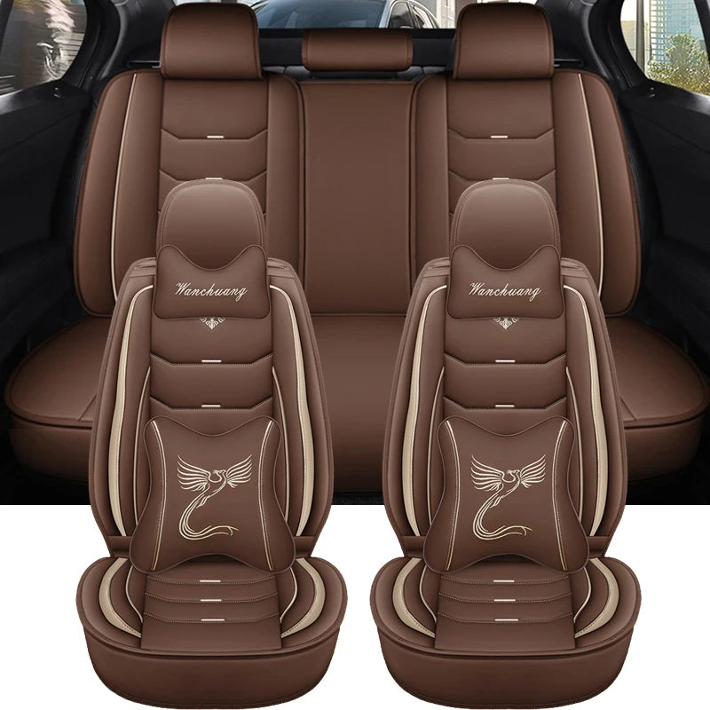 Universal Leather Car Seat Cover For Golf 7 Megane 4 Cupra Formentor Nissan Qashqai j11 J10 E90 Accsesories Interior Covers