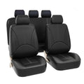 Universal Car Seat Cover With Full Protection, Pu Quilted Leather, Suitable For All Seasons, With Quilted Decorative Design