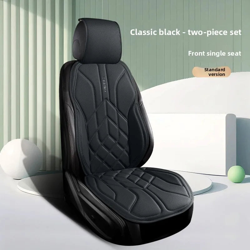 High Quality Universal Car Seat Cover Four Season Perforated Leather Breathable Comfortable Saddle Pad for Car Seats Protection